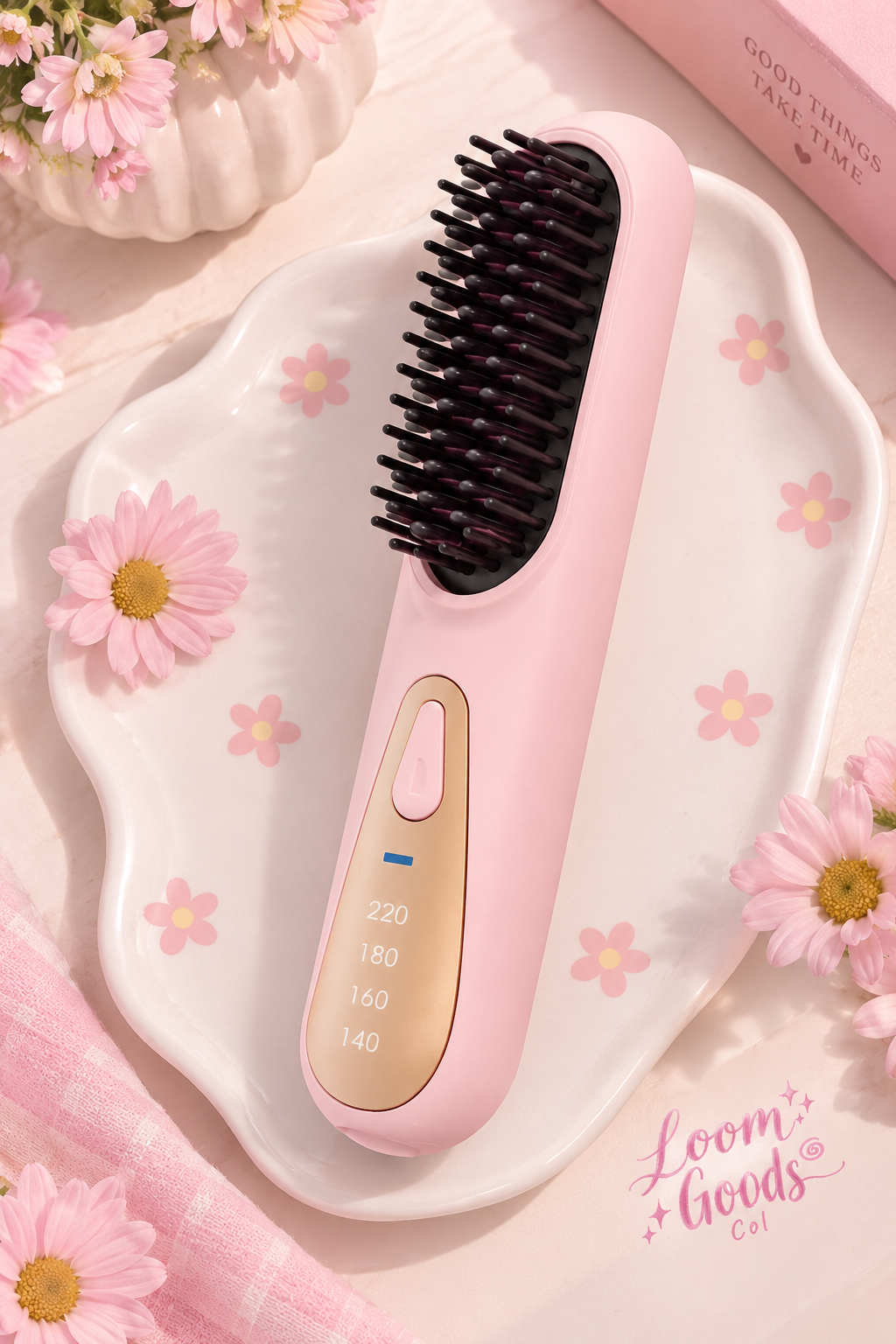 Cepillo Alisador Portátil Anti-Frizz